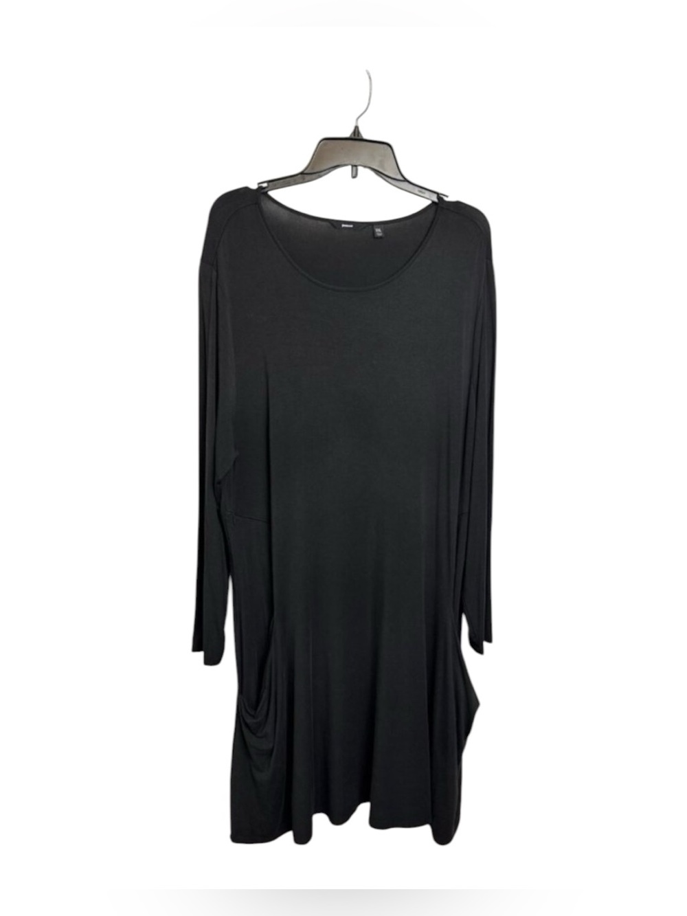 Betabrand black casual athleisure dress with pockets size XXL plus emo grunge